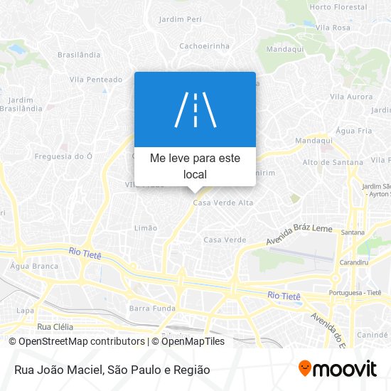 Rua João Maciel mapa