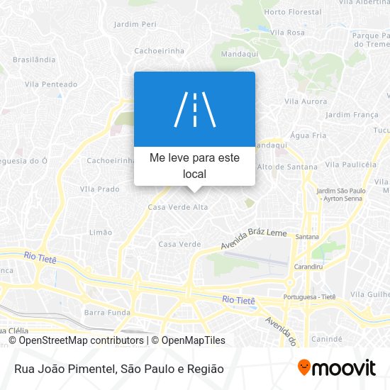 Rua João Pimentel mapa