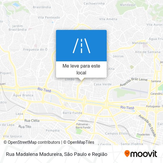 Rua Madalena Madureira mapa