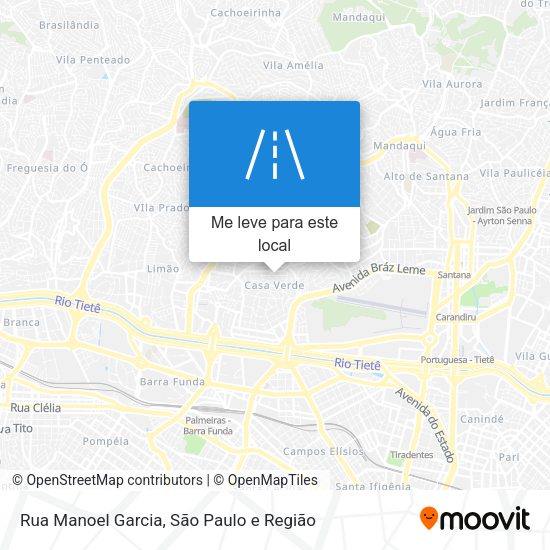 Rua Manoel Garcia mapa