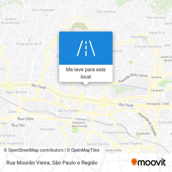 Rua Mourão Vieira mapa