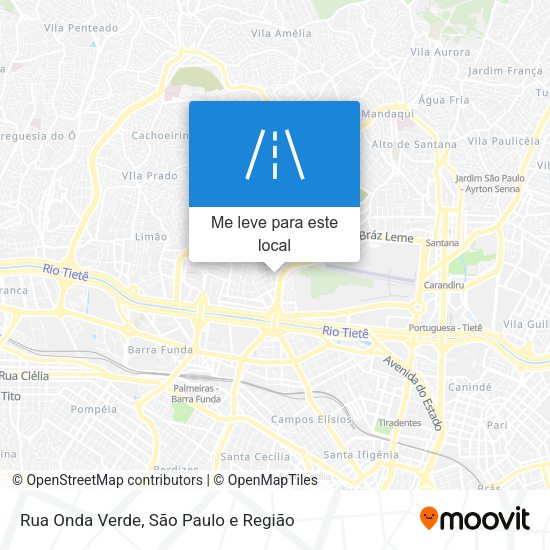 Rua Onda Verde mapa