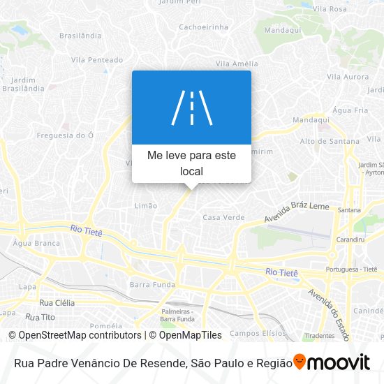 Rua Padre Venâncio De Resende mapa