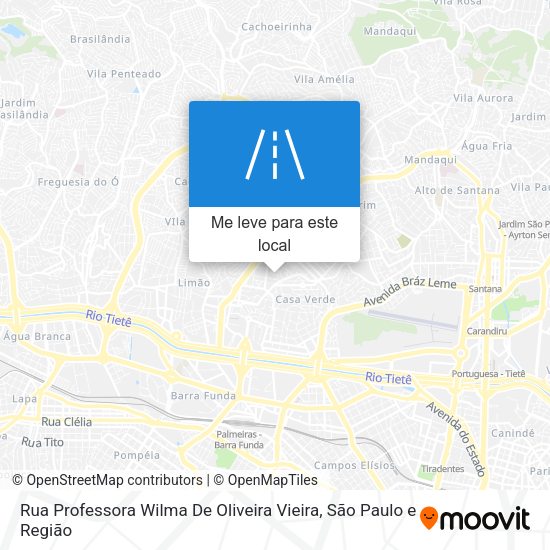 Rua Professora Wilma De Oliveira Vieira mapa
