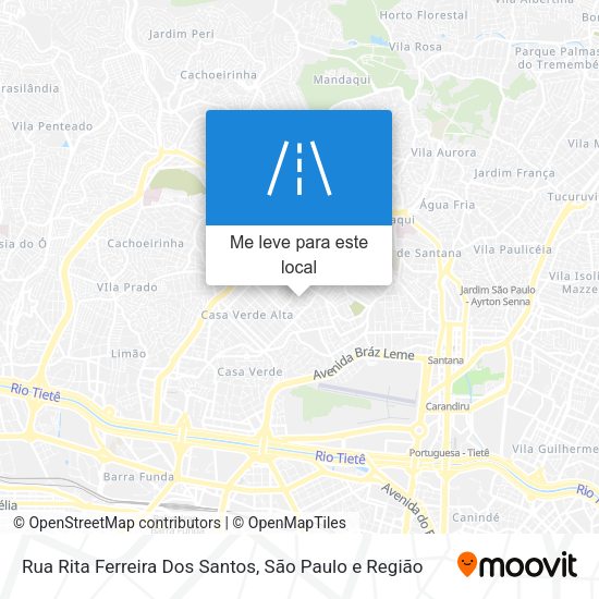 Rua Rita Ferreira Dos Santos mapa