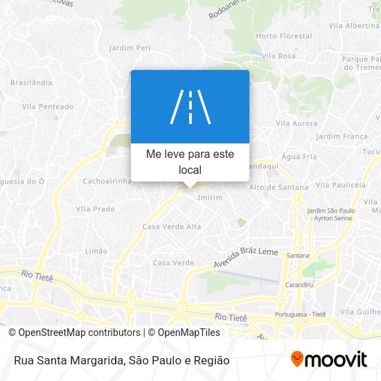 Rua Santa Margarida mapa