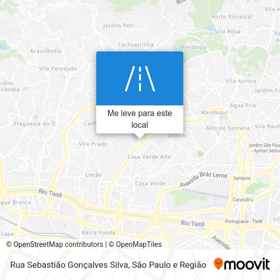 Rua Sebastião Gonçalves Silva mapa