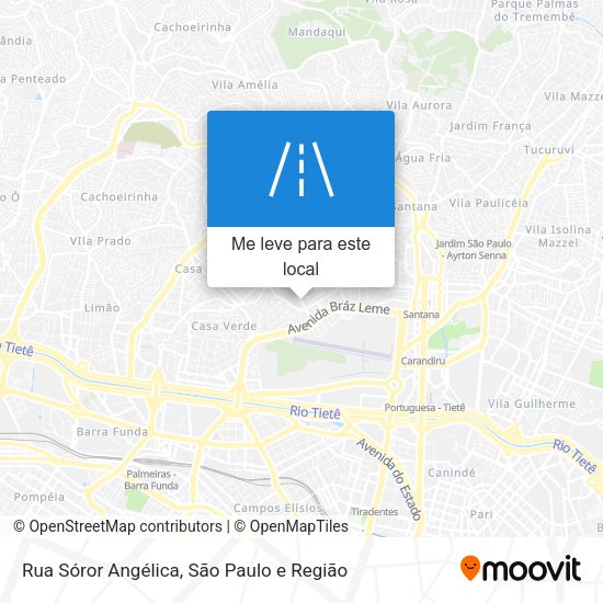 Rua Sóror Angélica mapa
