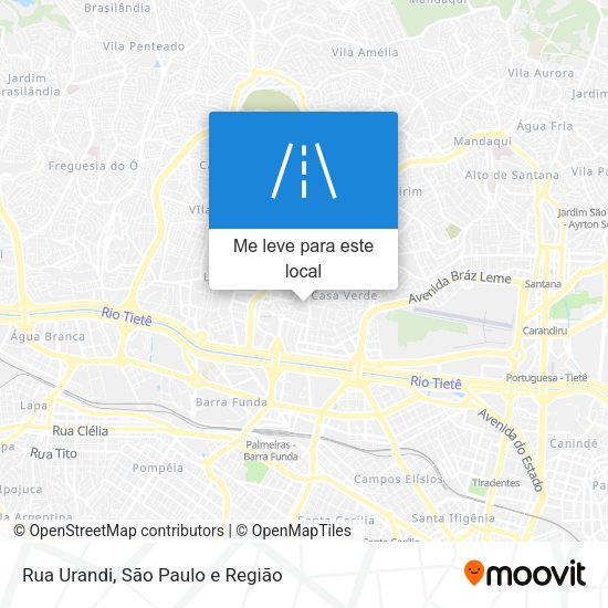 Rua Urandi mapa