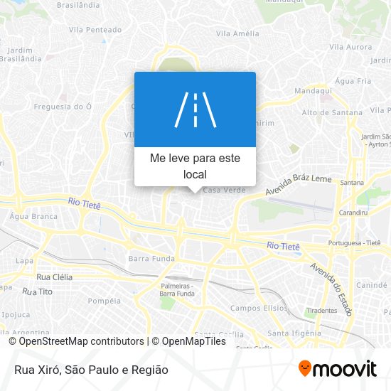 Rua Xiró mapa