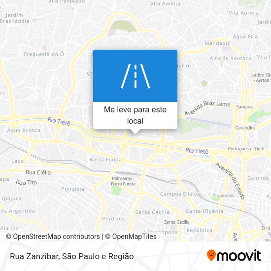 Rua Zanzibar mapa