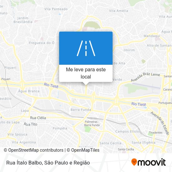 Rua Ítalo Balbo mapa