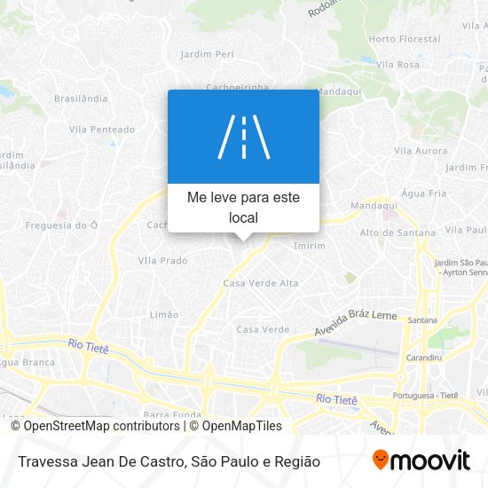 Travessa Jean De Castro mapa