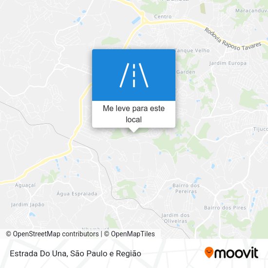 Estrada Do Una mapa