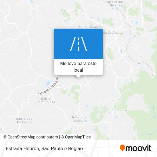 Estrada Hebron mapa