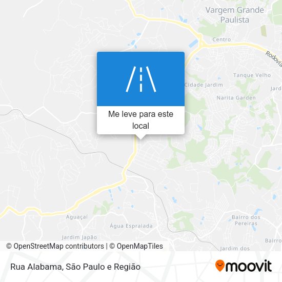 Rua Alabama mapa