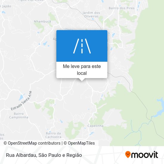 Rua Albardau mapa