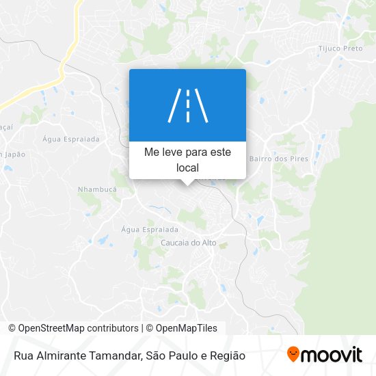 Rua Almirante Tamandar mapa