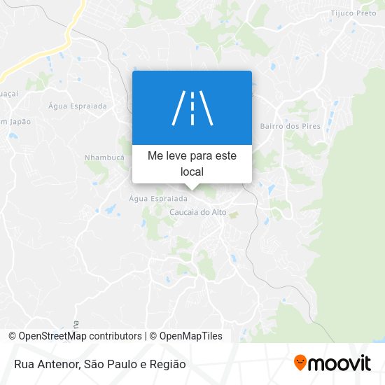 Rua Antenor mapa