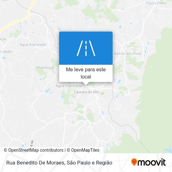 Rua Benedito De Moraes mapa