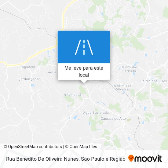 Rua Benedito De Oliveira Nunes mapa