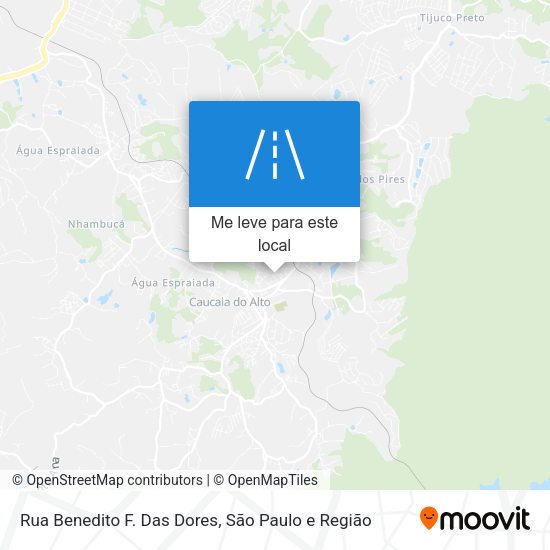 Rua Benedito F. Das Dores mapa