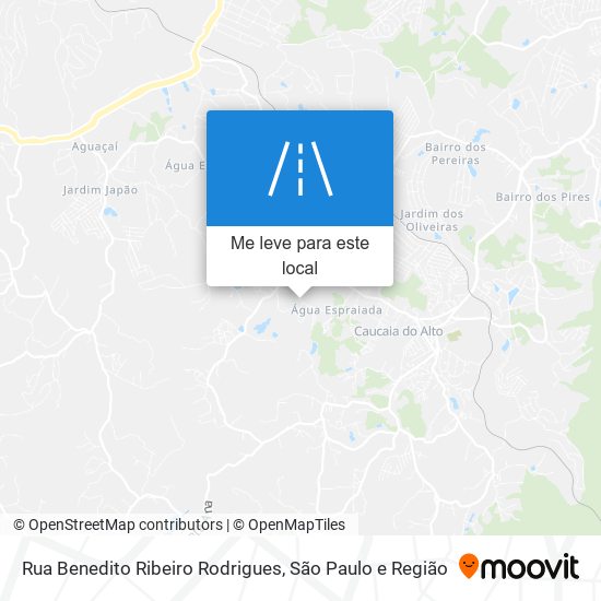 Rua Benedito Ribeiro Rodrigues mapa