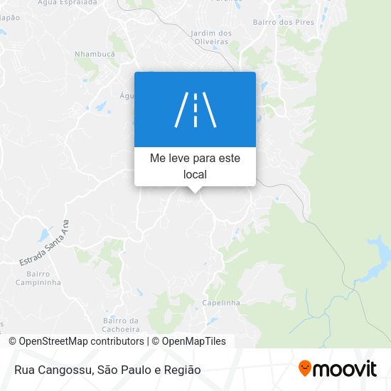 Rua Cangossu mapa