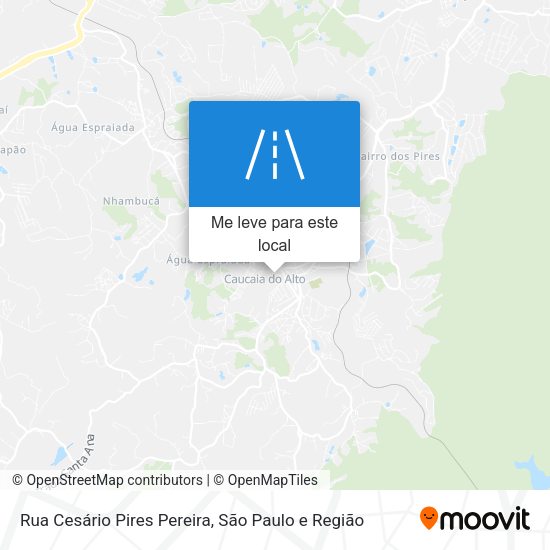 Rua Cesário Pires Pereira mapa