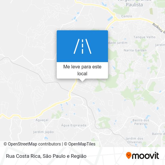 Rua Costa Rica mapa