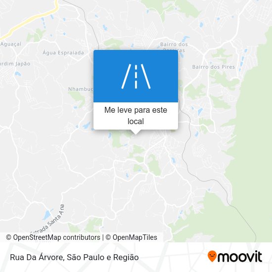 Rua Da Árvore mapa