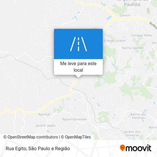 Rua Egito mapa