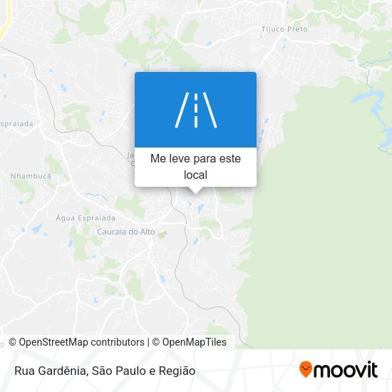 Rua Gardênia mapa