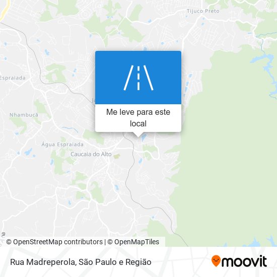 Rua Madreperola mapa