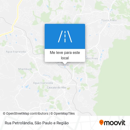 Rua Petrolândia mapa