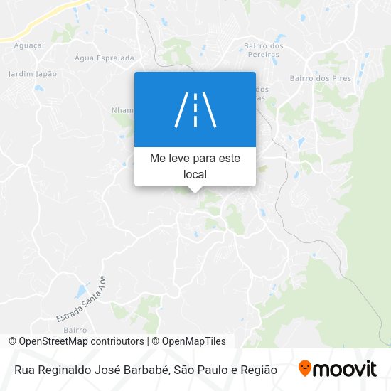 Rua Reginaldo José Barbabé mapa