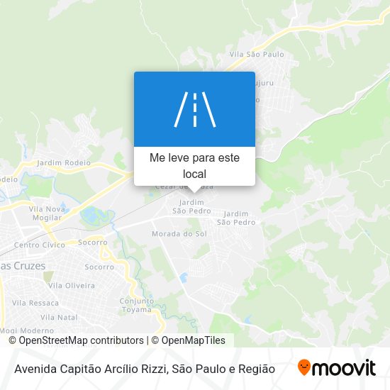 Avenida Capitão Arcílio Rizzi mapa