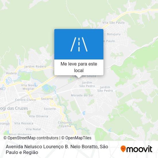 Avenida Nelusco Lourenço B. Nelo Boratto mapa