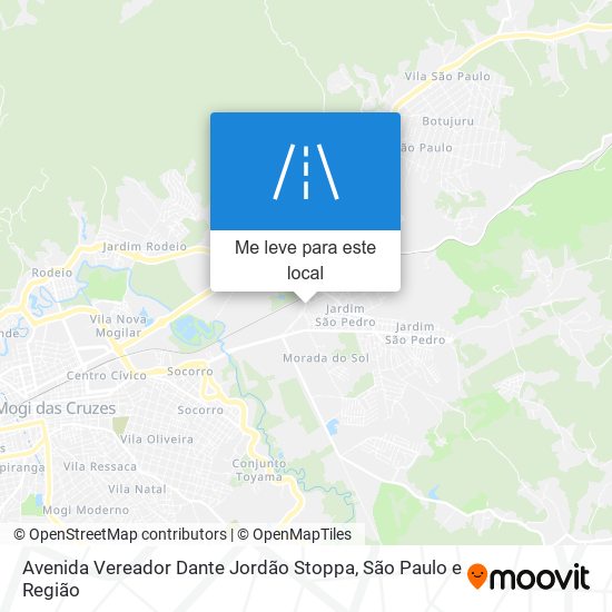 Avenida Vereador Dante Jordão Stoppa mapa