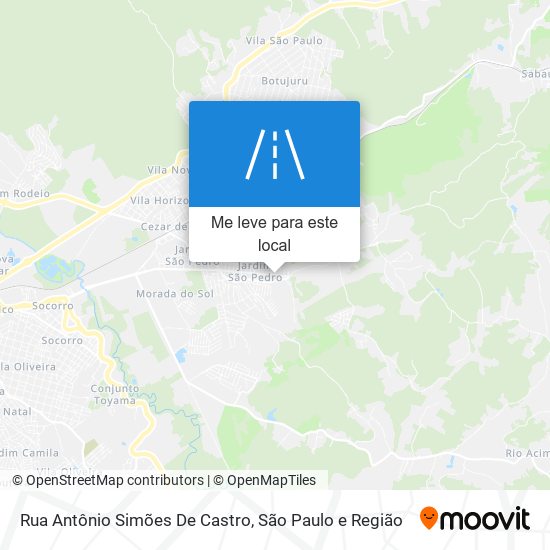 Rua Antônio Simões De Castro mapa