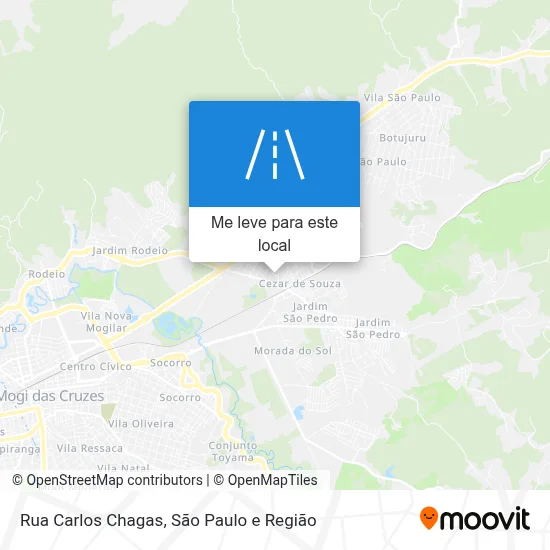 Rua Carlos Chagas mapa