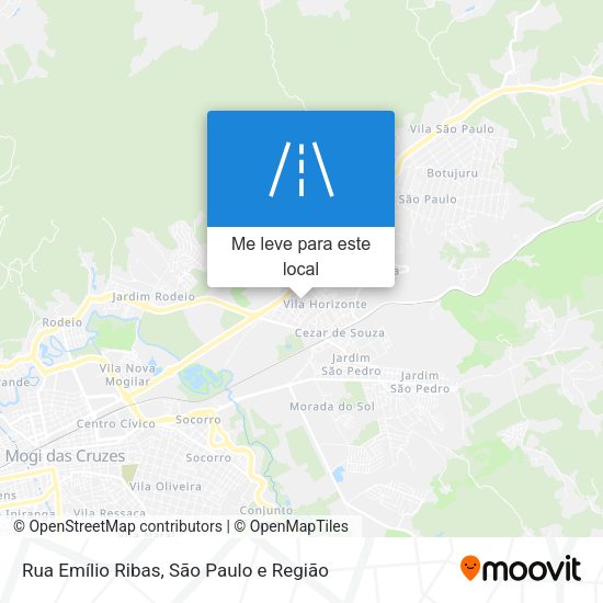 Rua Emílio Ribas mapa