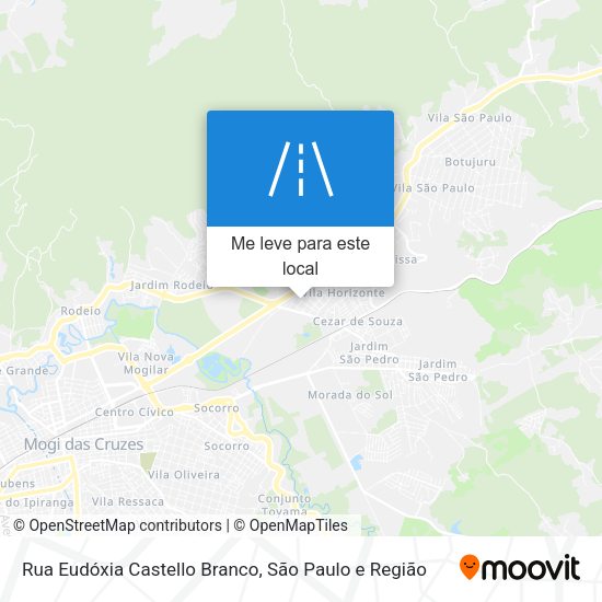 Rua Eudóxia Castello Branco mapa