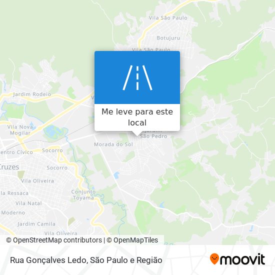 Rua Gonçalves Ledo mapa