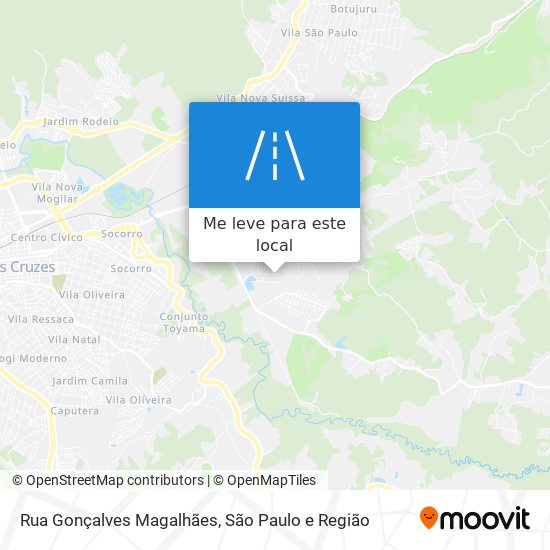Rua Gonçalves Magalhães mapa