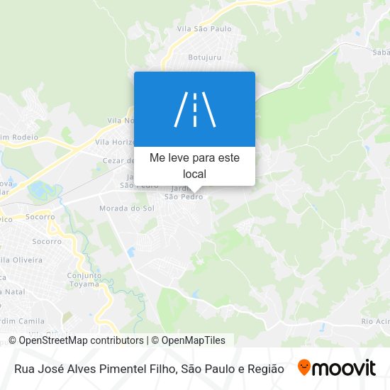 Rua José Alves Pimentel Filho mapa