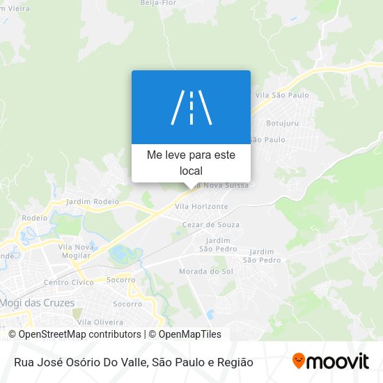 Rua José Osório Do Valle mapa