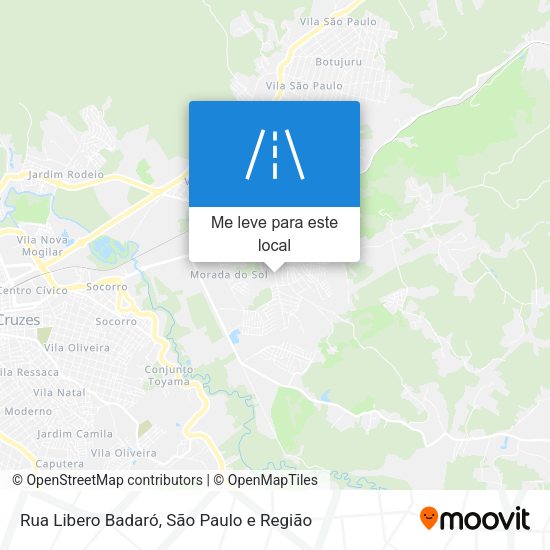 Rua Libero Badaró mapa