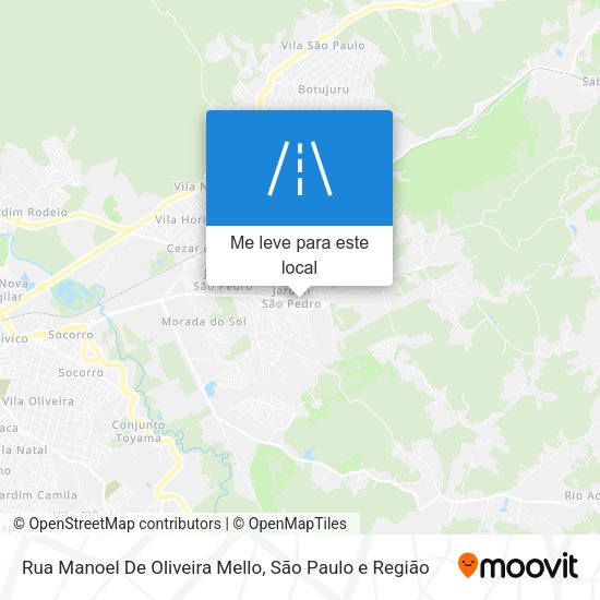 Rua Manoel De Oliveira Mello mapa