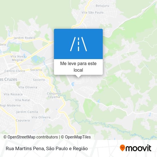 Rua Martins Pena mapa